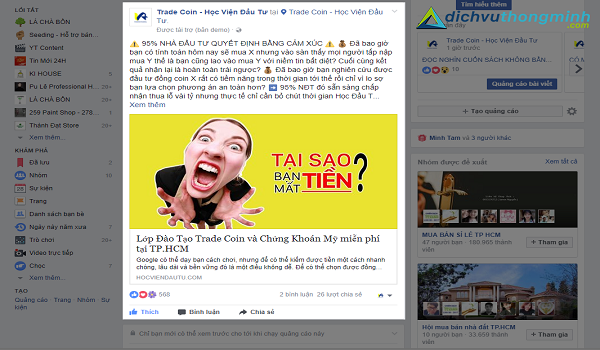 3b22c575-dan-lien-ket-tren-bai-post-facebook Nếu muốn dẫn liên kết đến trang Web trên bài post Facebook, bạn nên dùng công cụ quảng cáo Facebook